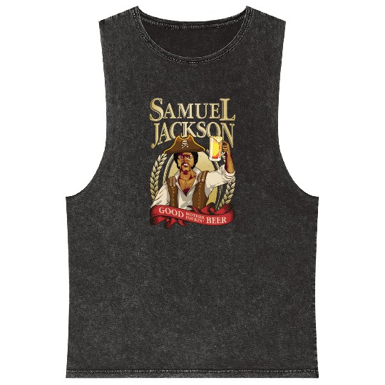 Raise a Glass with Samuel L Jackson Mineral Wash Tank Tops