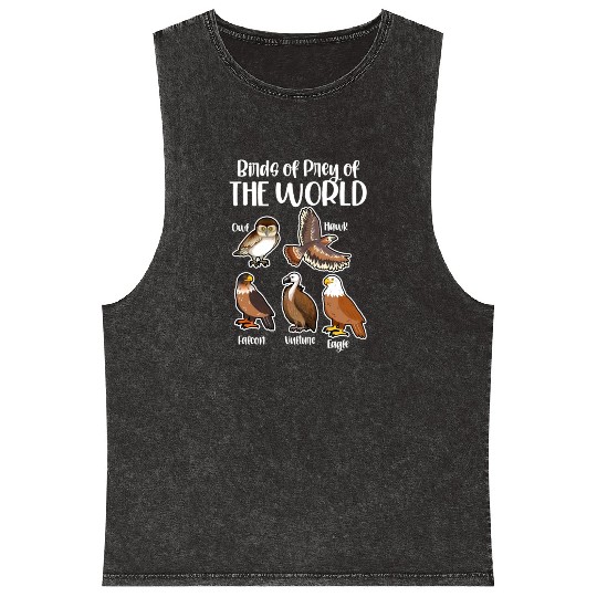 Birds of Prey Of The World Mineral Wash Tank Tops
