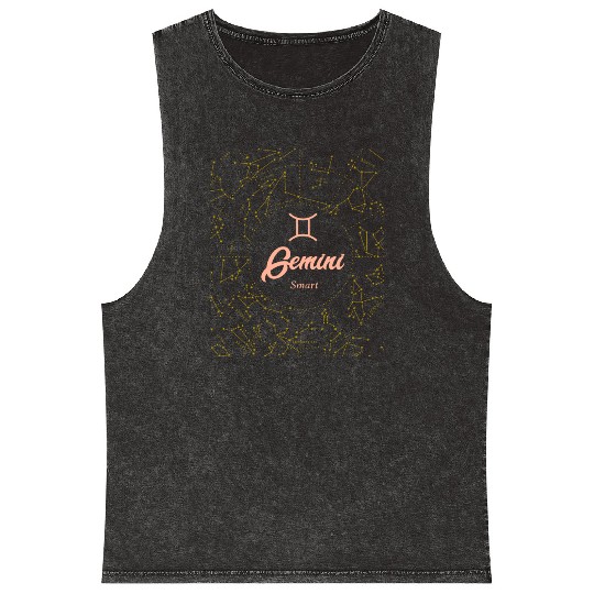 Gemini Smart Astronomy Mineral Wash Tank Tops