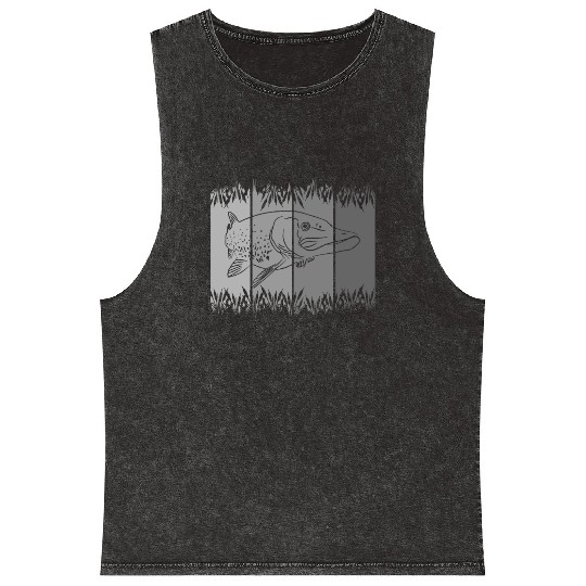 fish - fishing - fishermen Mineral Wash Tank Tops