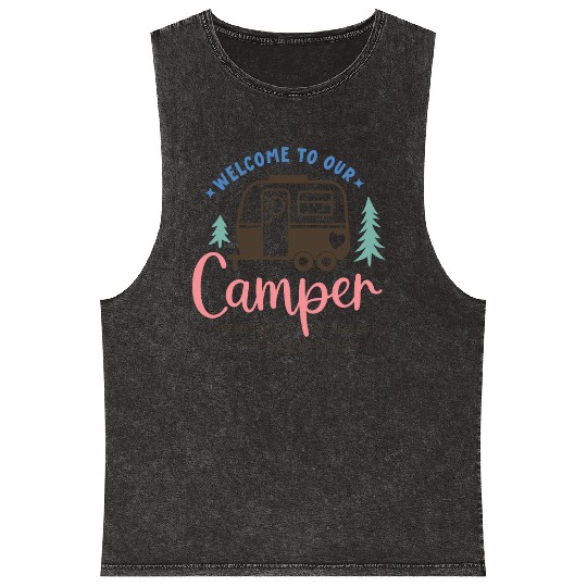 Welcome To Our Camper Mineral Wash Tank Tops