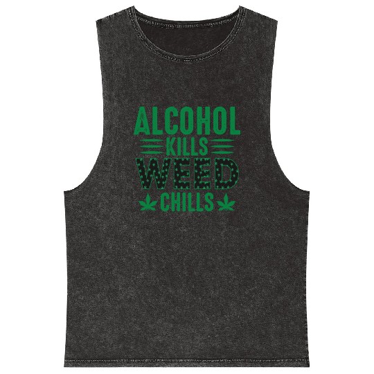 Eco Friendly Alcohol Mineral Wash Tank Tops