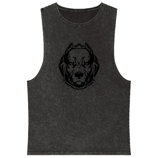 Pit Bull Lovers Mineral Wash Tank Tops