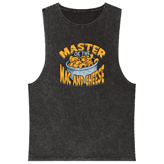 Mac N' Cheese Taster Pasta Food Macaroni Mineral Wash Tank Tops