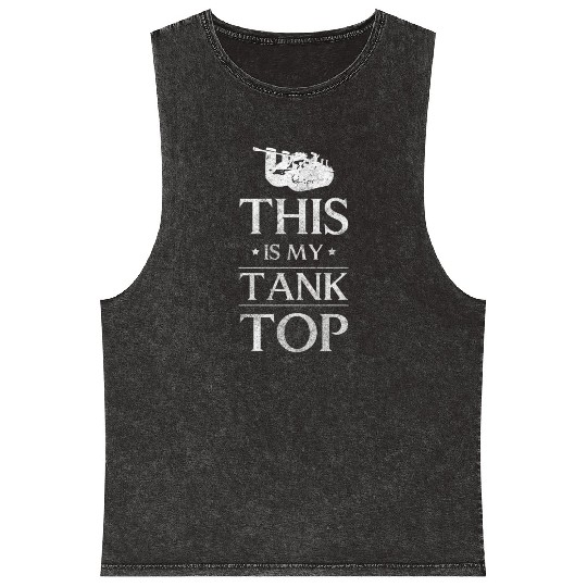 Leopard Steel Armed Forces Mineral Wash Tank Tops