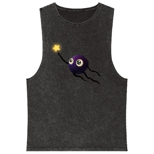 little soot sprite Mineral Wash Tank Tops