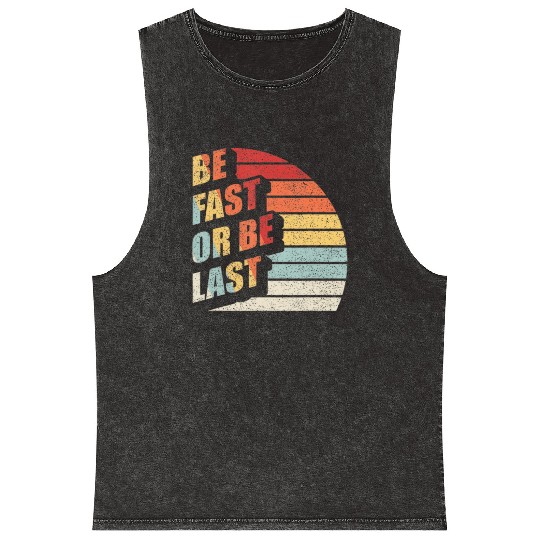 Fast Car Quote Drag Racing Gift Vintage Retro Rac Mineral Wash Tank Tops