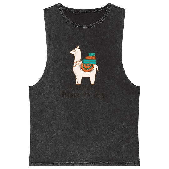Adventure? Alpaca My Bags - Funny - Joke Mineral Wash Tank Tops
