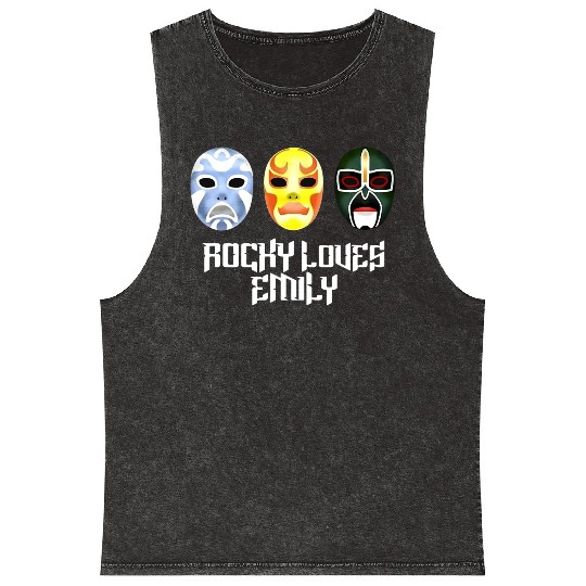 Rocky Loves Emily Funny Mineral Wash Tank Tops