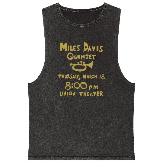Miles Davis Quintet Mineral Wash Tank Tops
