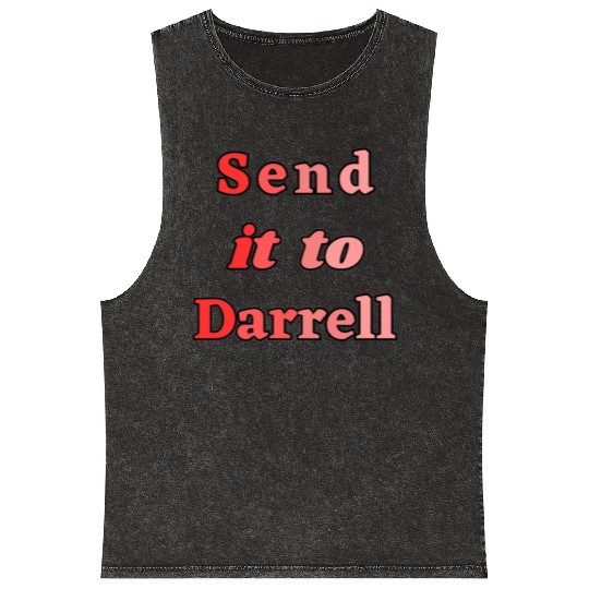 Send It To Darrell Mineral Wash Tank Tops