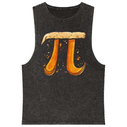 3 14 Pi Day Pumpkin Pie Thanksgiving Mineral Wash Tank Tops