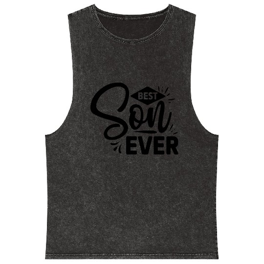Best Son Ever Mineral Wash Tank Tops
