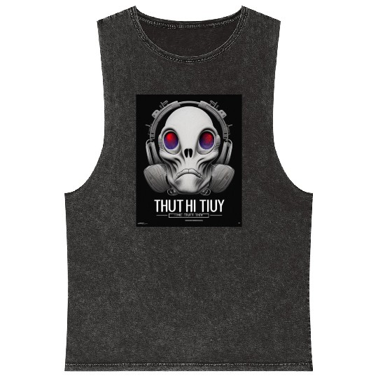 The Truth is Out There a design featuring alien Mineral Wash Tank Tops