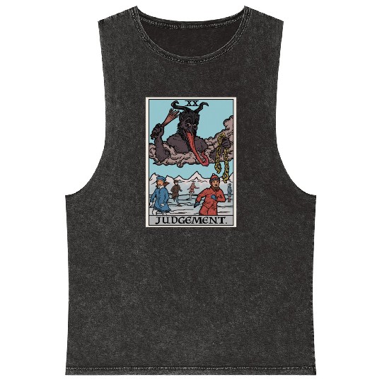 Judgement by Krampus Mineral Wash Tank Tops