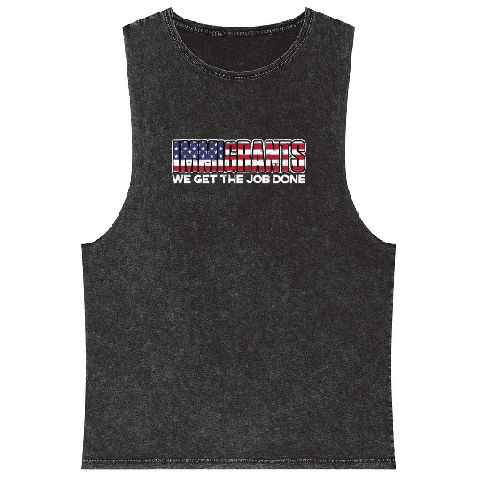 US Immigrant Indigenous USA Immigrants america Mineral Wash Tank Tops