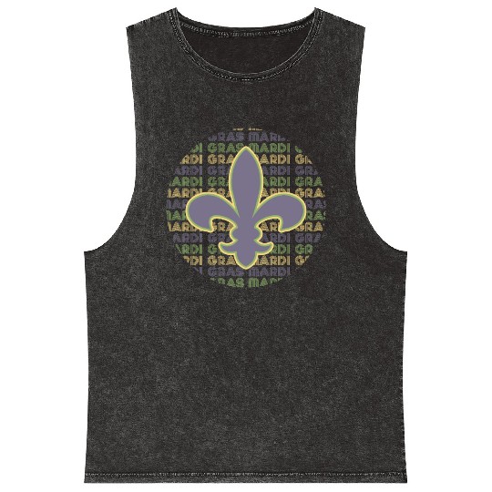Mardi Gras New Orleans Mineral Wash Tank Tops