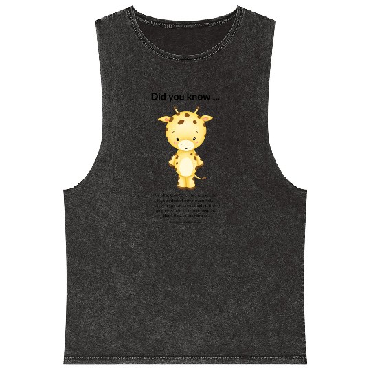 Did you know ... giraffe Mineral Wash Tank Tops