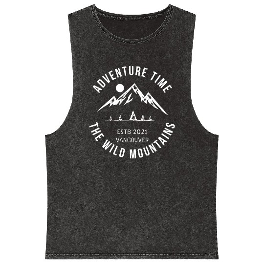 ADVENTURE TIME THE WILD MOUNTAINS Mineral Wash Tank Tops