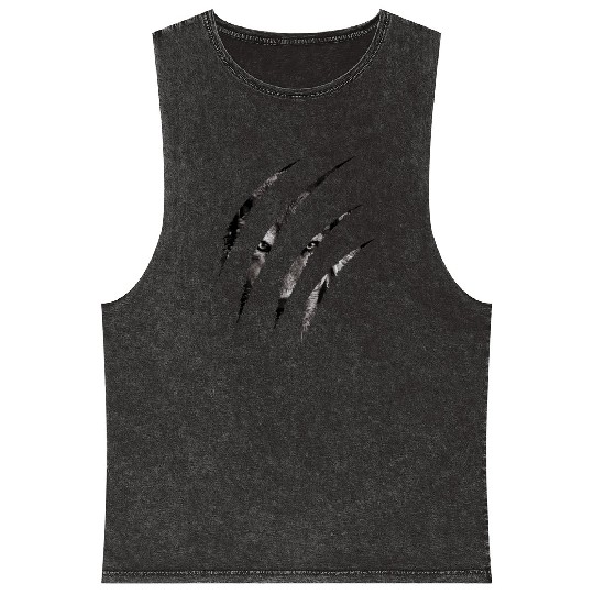 claws mark | Pack of Alpha Wolf were here Mineral Wash Tank Tops