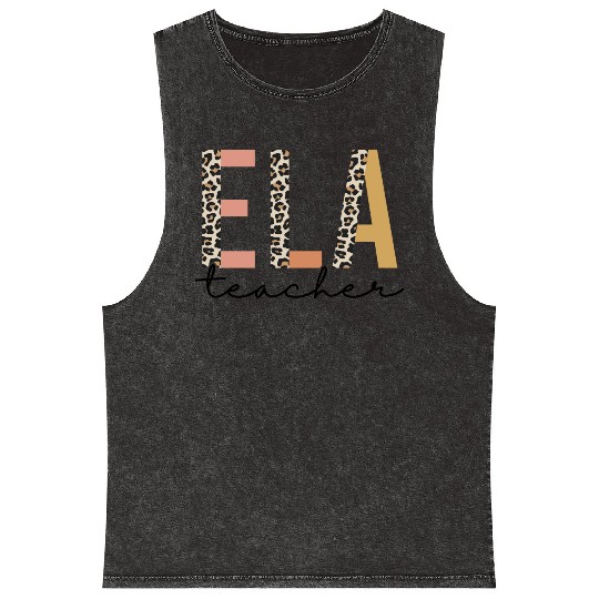 English Language Arts ELA Teacher Appreciation Mineral Wash Tank Tops