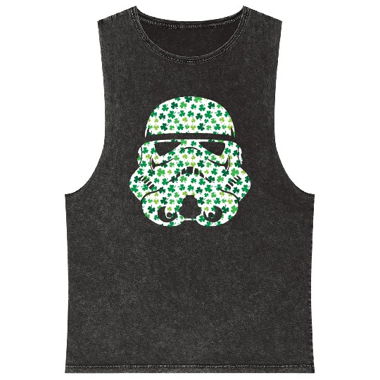 Stormtrooper Saint Patricks Day Mineral Wash Tank Tops