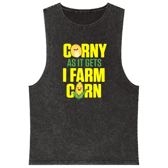 Corn Agriculture Crops Farming Farmer Mineral Wash Tank Tops