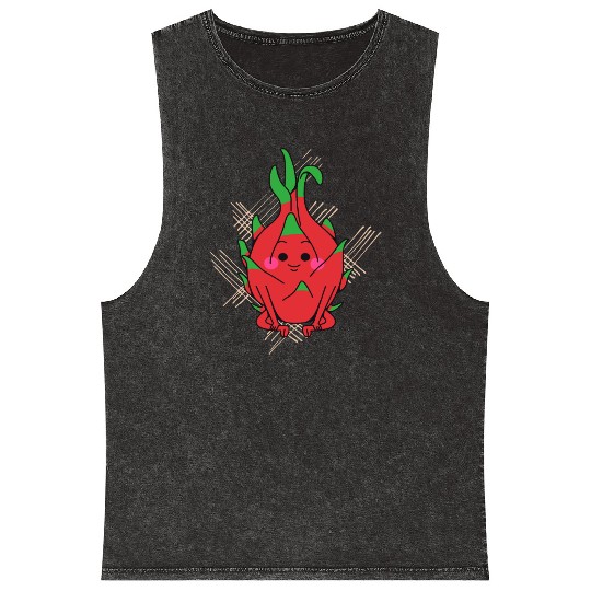 dragon fruit - fruits in season Mineral Wash Tank Tops
