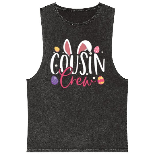 Cousin Crew Easter Day Toddler Matching Boy Girls Mineral Wash Tank Tops