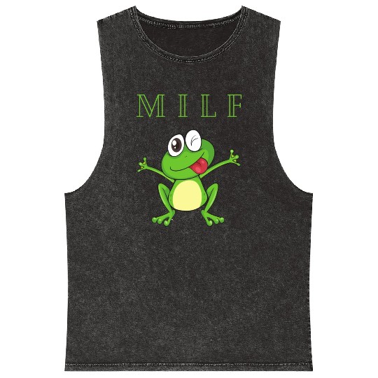 My Friends Frogs Man I Love Frogs Mineral Wash Tank Tops