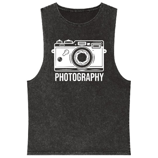 Funny Camera photography quote gift Mineral Wash Tank Tops