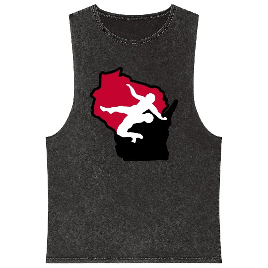 Wisconsin Wrestling Mineral Wash Tank Tops