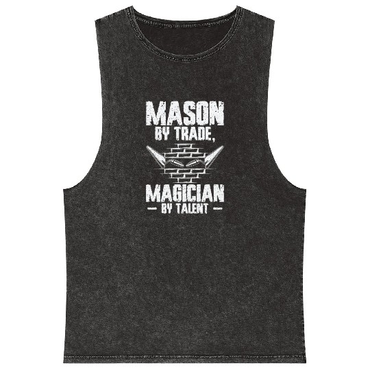 Bricklayer Brick Mason Masonry Mineral Wash Tank Tops