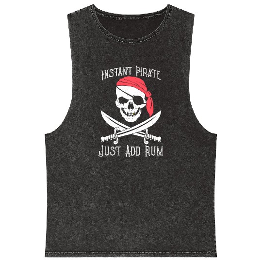 Instant Pirate Just Add Rum for Gasparilla or Mineral Wash Tank Tops