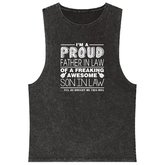 FATHER IN LAW SON IN LAW Mineral Wash Tank Tops