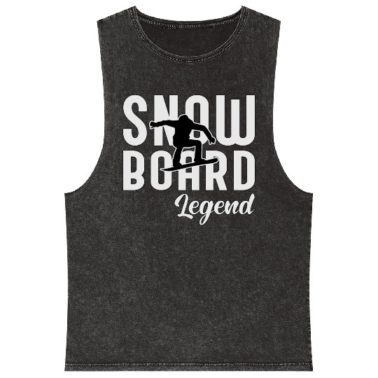 Snowboard Legend Snowboarding Mineral Wash Tank Tops