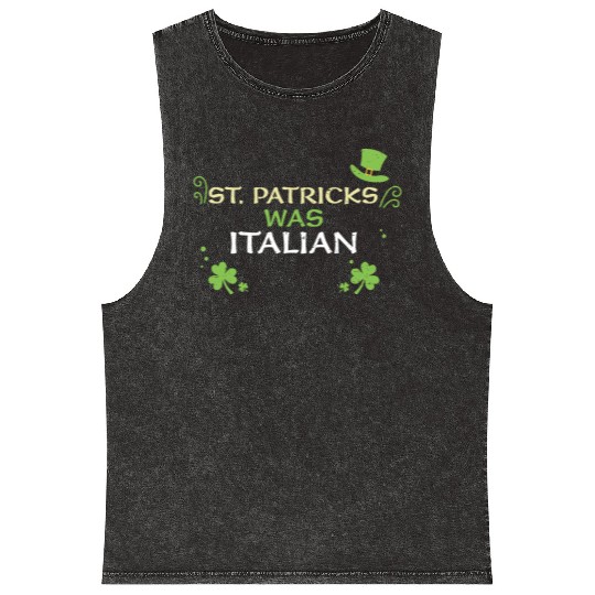 St. Patrick's What Italian Mineral Wash Tank Tops