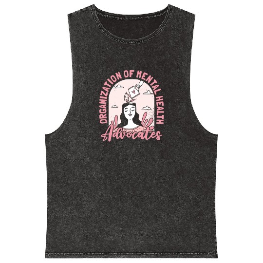 Psychology Psychologist Advocate Mineral Wash Tank Tops