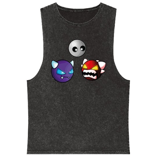 geometry dash insane game Mineral Wash Tank Tops