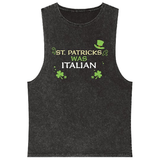 St. Patrick's What Italian Mineral Wash Tank Tops