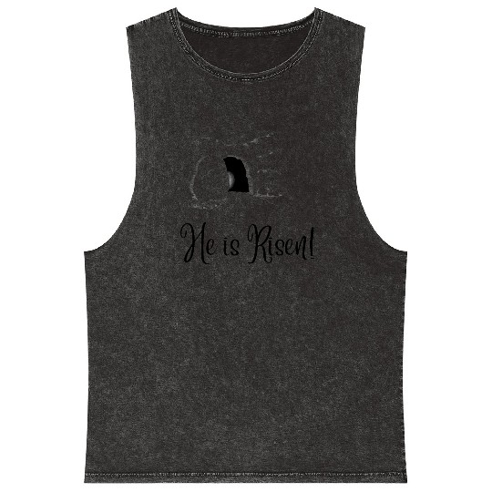 He is Risen Mineral Wash Tank Tops