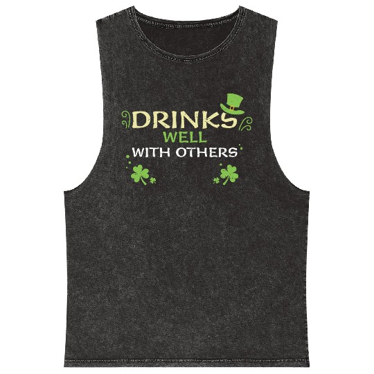 Drinks Well With Others Mineral Wash Tank Tops
