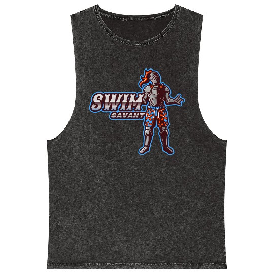 Swim Savant | Knight With Swim Trunks Mineral Wash Tank Tops