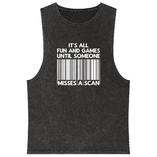 Funny Postal Worker Design For Men Women Postal Mineral Wash Tank Tops