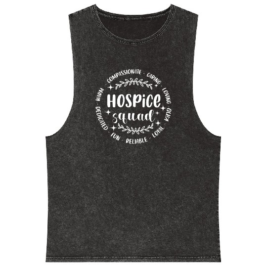 Hospice Squad Hospice Nurse Registered Nurse RN ER Mineral Wash Tank Tops