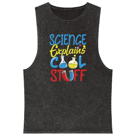 Science Philosophy Cool Stuff Mineral Wash Tank Tops