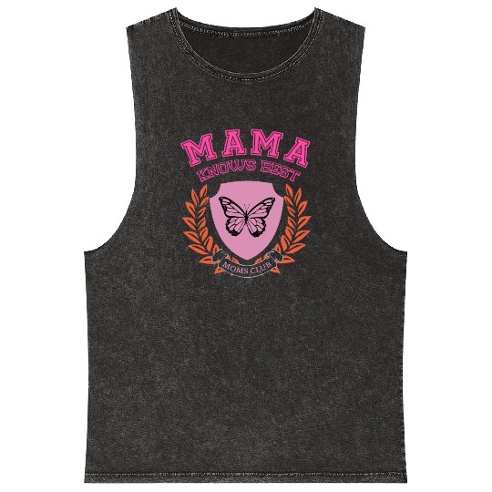 Mama Knows Best Moms Club Mineral Wash Tank Tops
