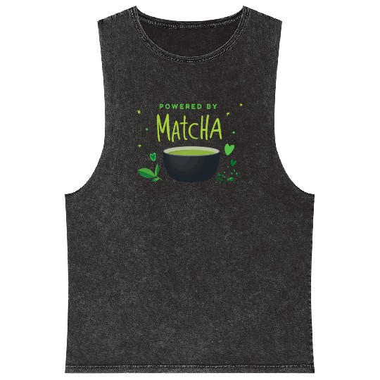 Powered By Matcha Japan Mineral Wash Tank Tops