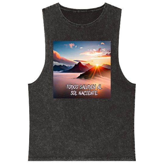 Rising Sun Mineral Wash Tank Tops