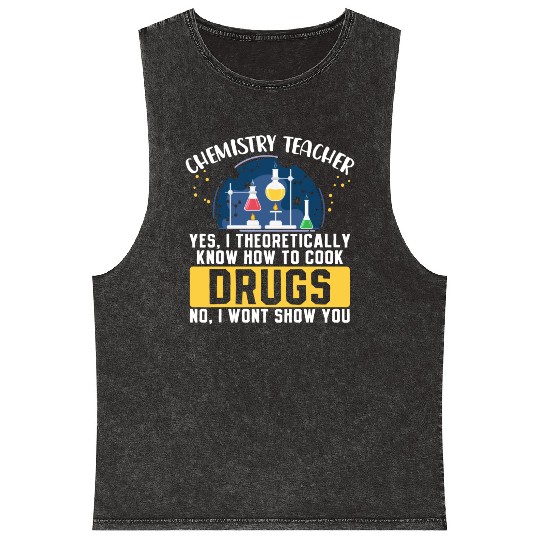 Chemistry Teacher Science Periodic Table Mineral Wash Tank Tops